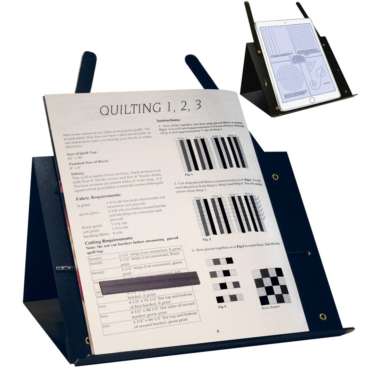 PROP-IT Portable Quilters Pattern Holder by S A Richards, Inc