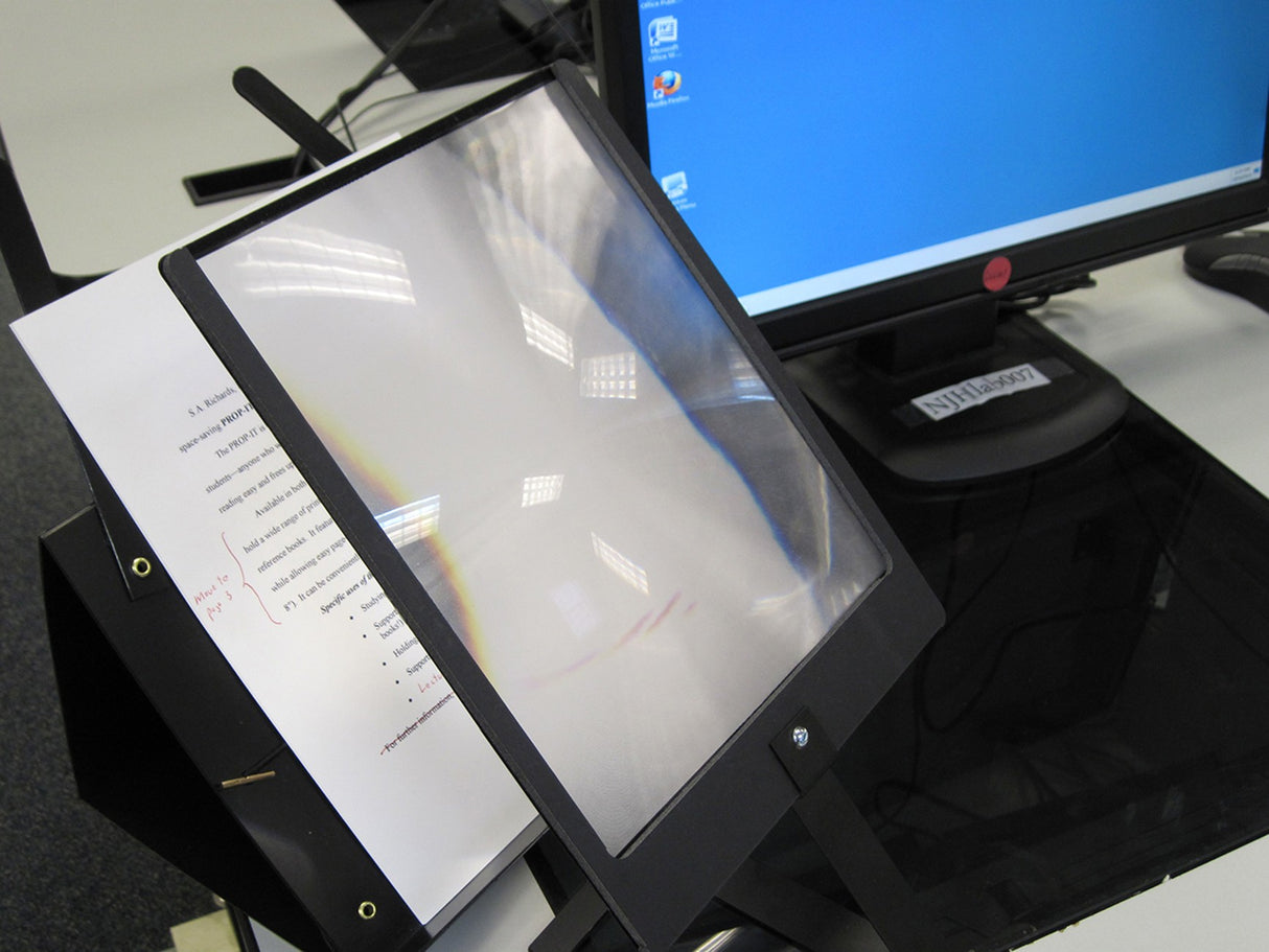 PROP-IT Needlework Pattern Holder with Hands Free Page Magnifier