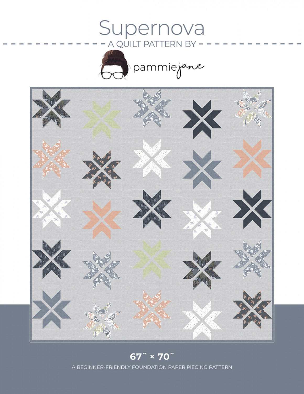 Supernova Quilt Pattern by Pammie Jane