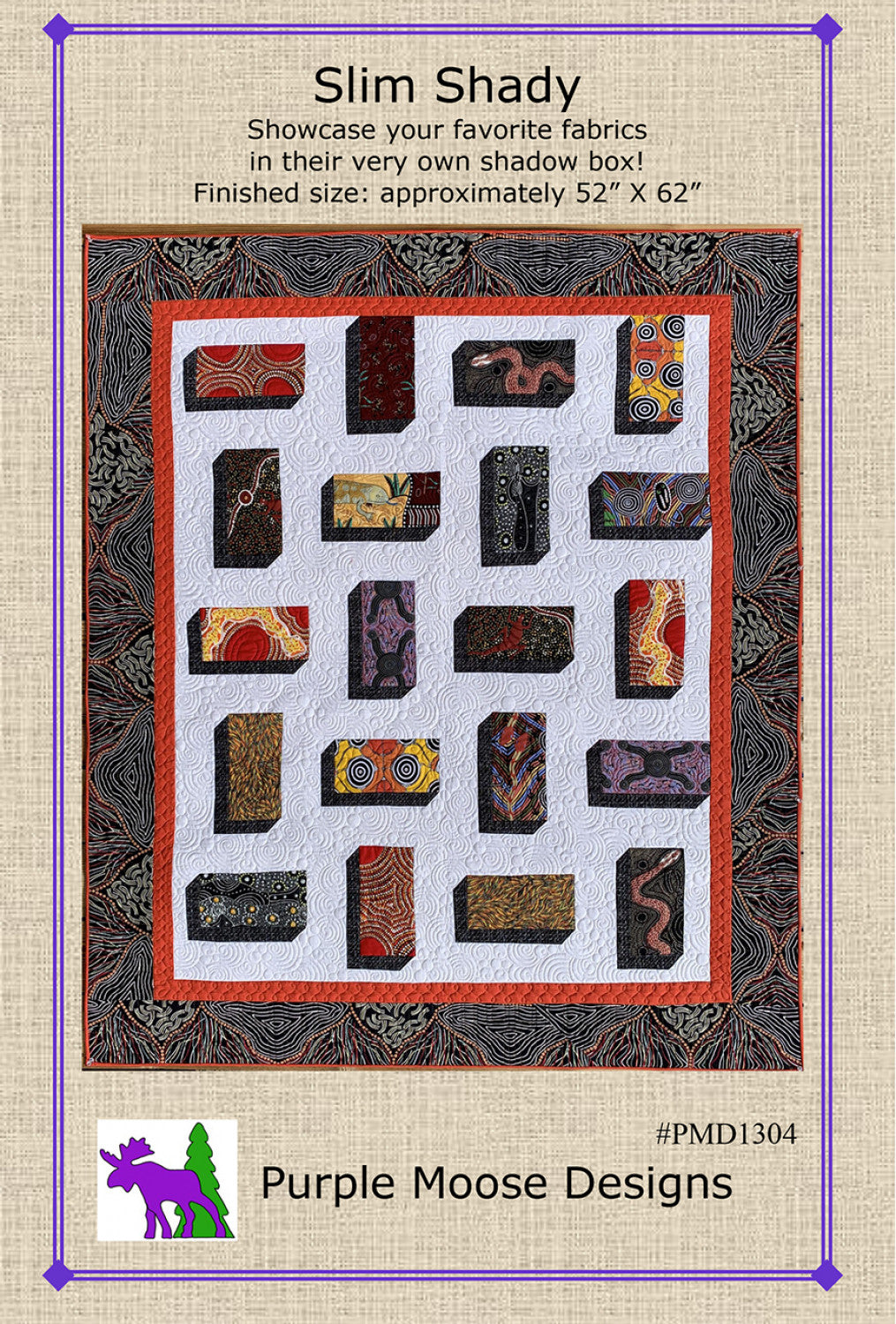 Slim Shady Quilt Pattern by Purple Moose Designs