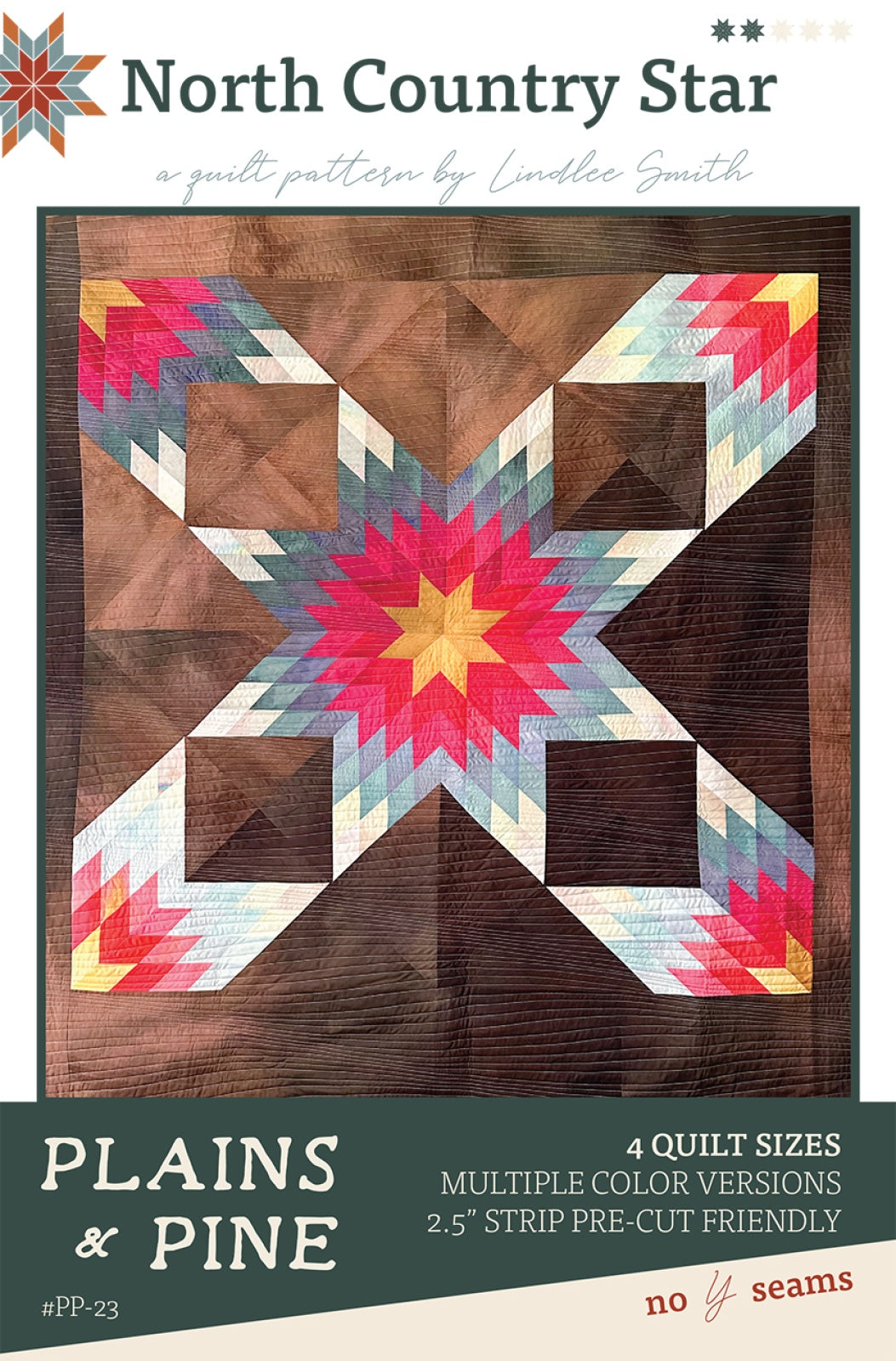 North Country Star Quilt Pattern by Plains and Pine