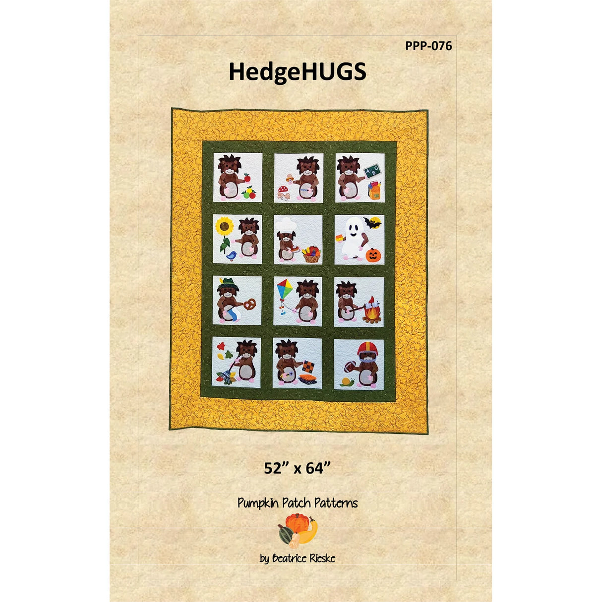 HedgeHUGS Quilt Pattern by Pumpkin Patch Patterns