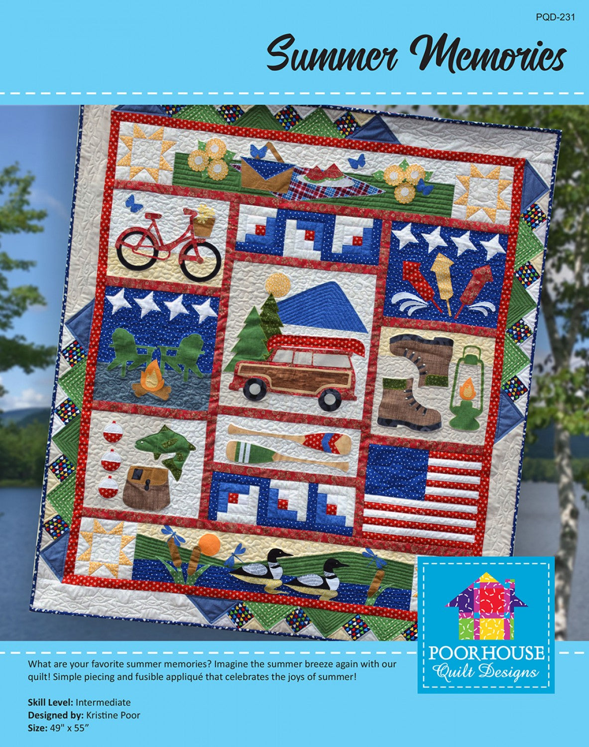 Summer Memories Quilt Pattern by Poorhouse Quilt Designs