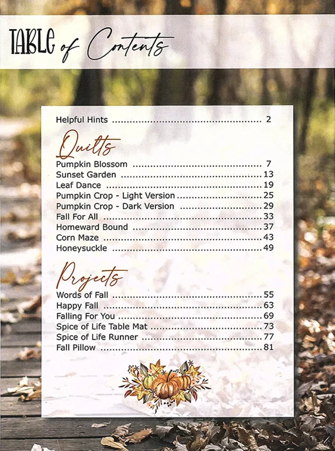 Pumpkin Spice Gatherings Book by Primitive Gatherings