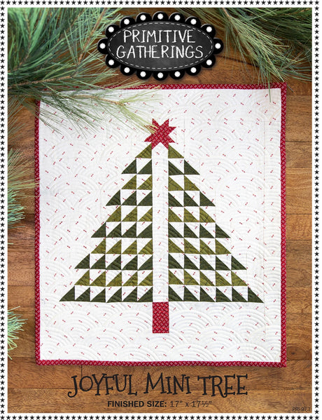 Joyful Mini Tree Quilt Pattern by Primitive Gatherings