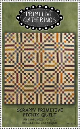 Taupe Primitive Picnic Quilt