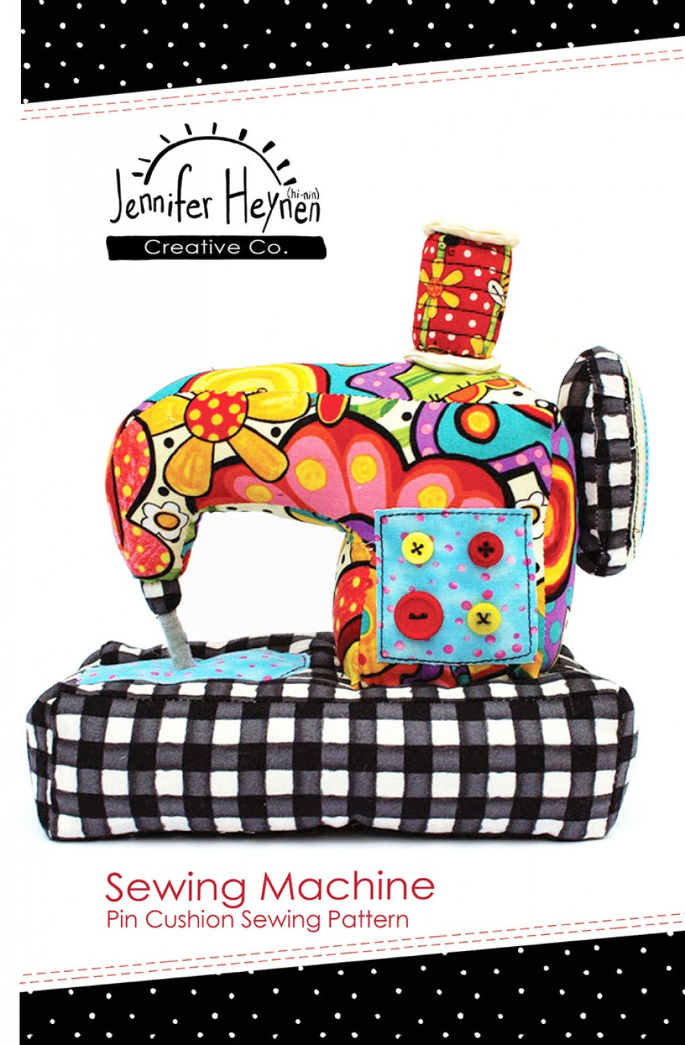 Sewing Machine Pincushion Pattern by Jennifer Jangles