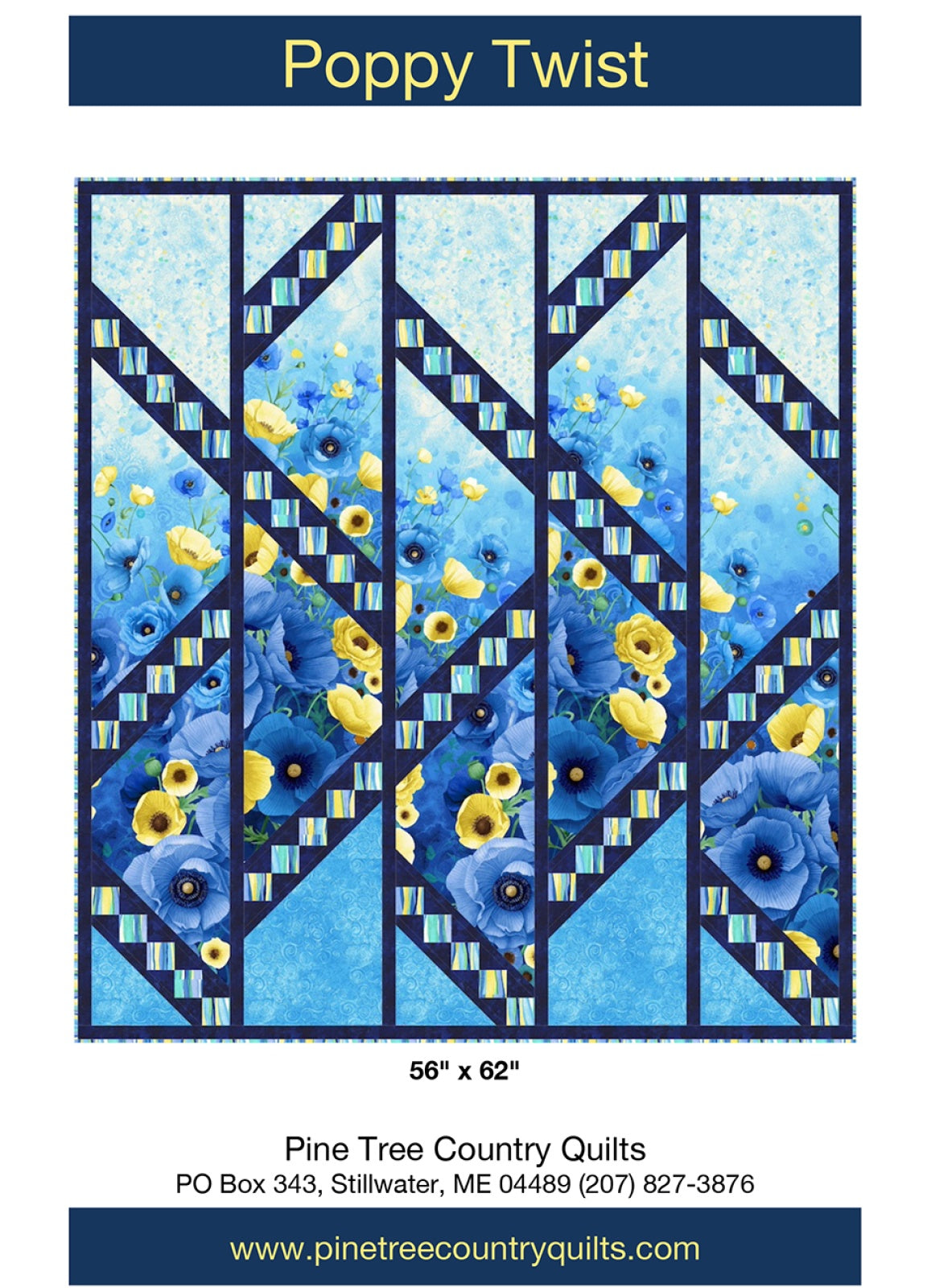Poppy Twist Quilt Pattern by Pine Tree Country Quilts