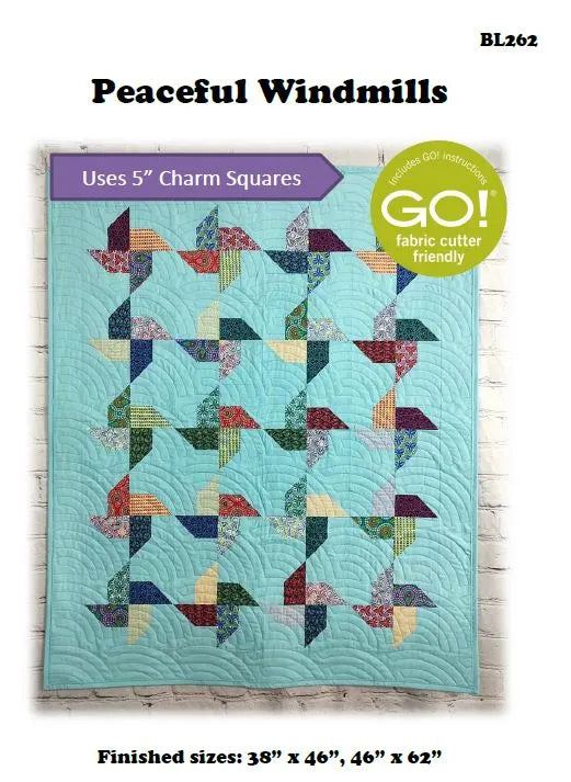 Peaceful Windmills Downloadable Pattern by Beaquilter