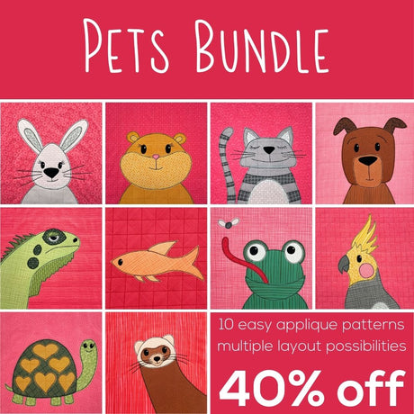Pets Bundle Downloadable Pattern by Shiny Happy World