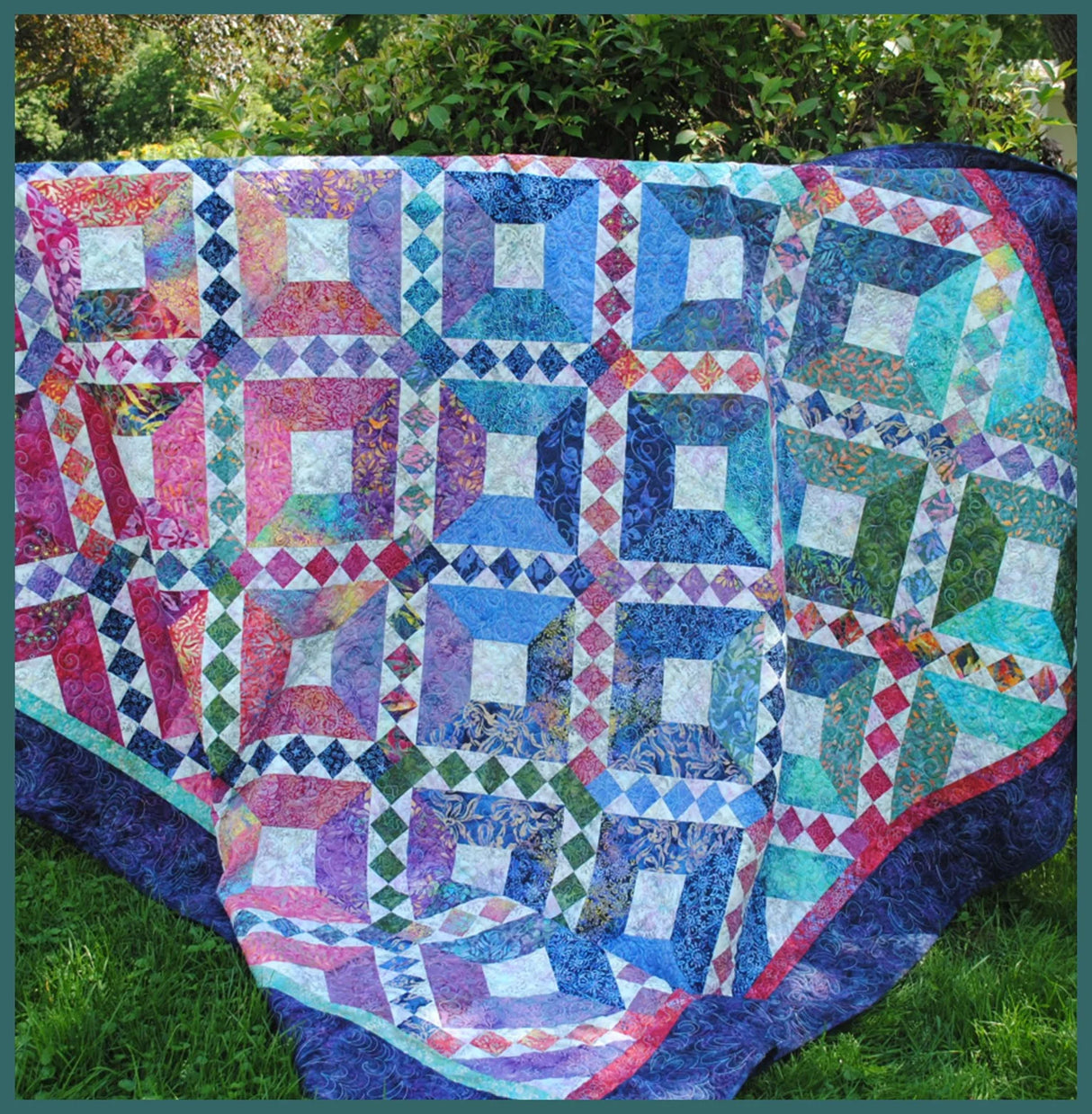 Batik Beauty Quilt Pattern by Upper Canada Quiltworks