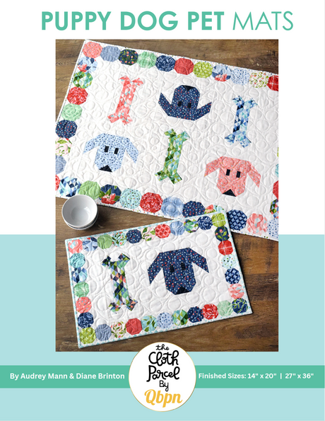 Puppy Dog Pet Mats Pattern by Cloth Parcel
