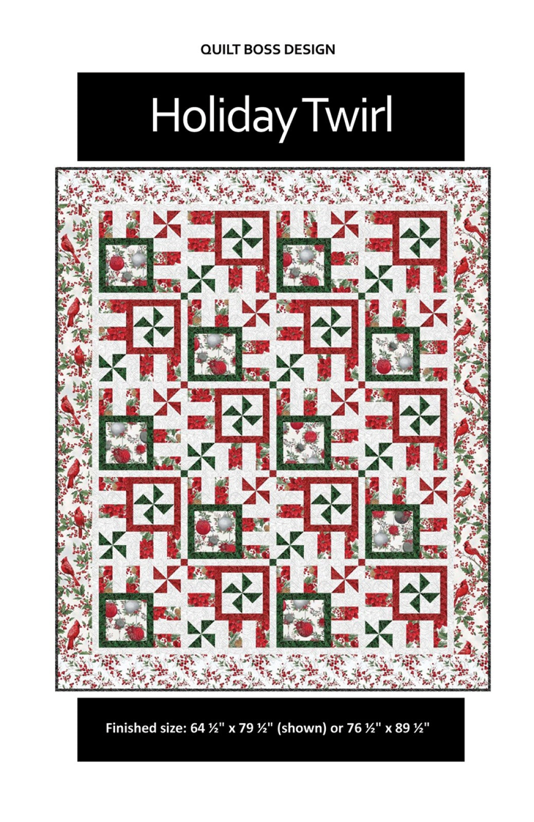 Holiday Twirl Quilt Pattern by Quilt Boss Design