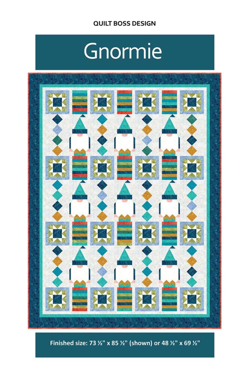 Gnormie Quilt Pattern by Quilt Boss Design