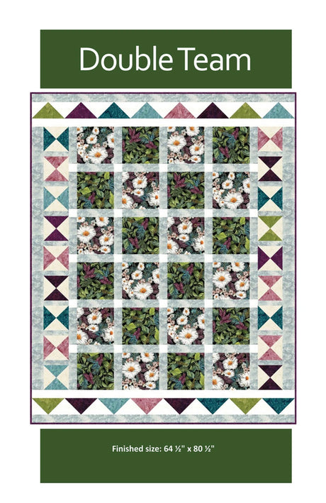 Double Team Quilt Pattern by Quilt Boss Design