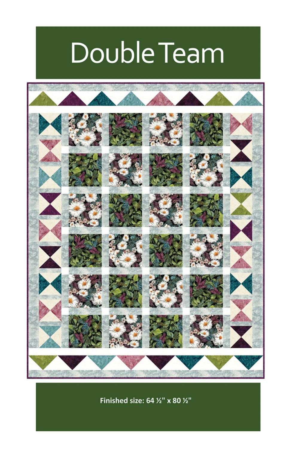 Double Team Quilt Pattern by Quilt Boss Design