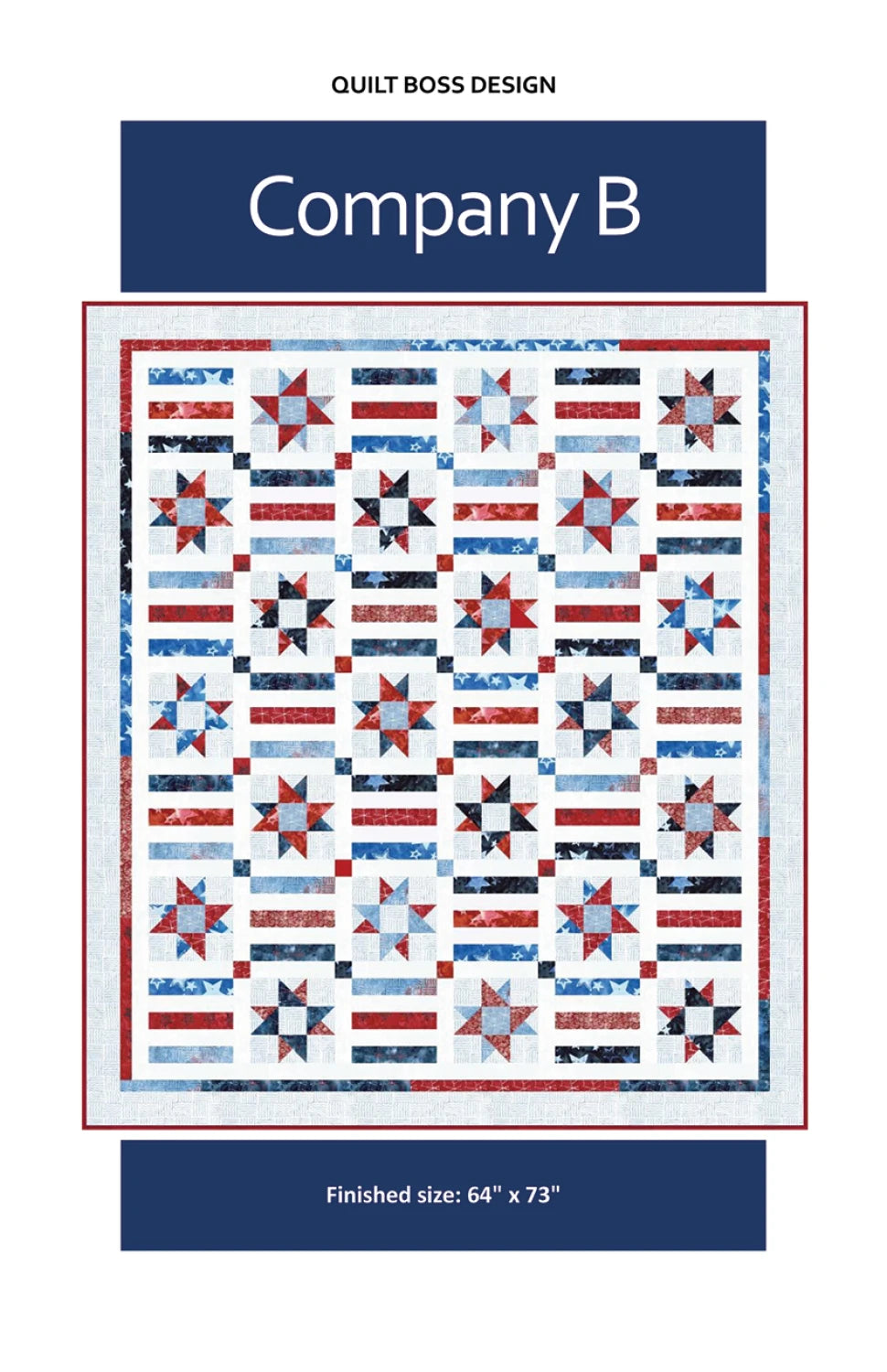 Company B Quilt Pattern by Quilt Boss Design