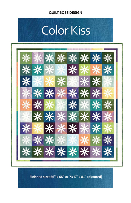Color Kiss Quilt Pattern by Quilt Boss Design