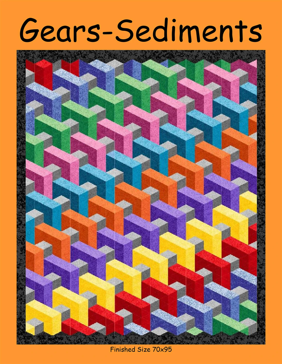 Gears Sediments Quilt Pattern by Quilters Clinic