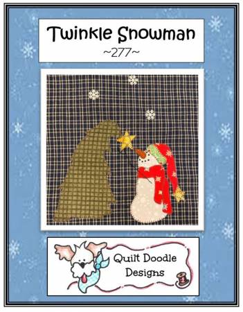 Twinkle Snowman Quilt Pattern by Quilt Doodle Designs