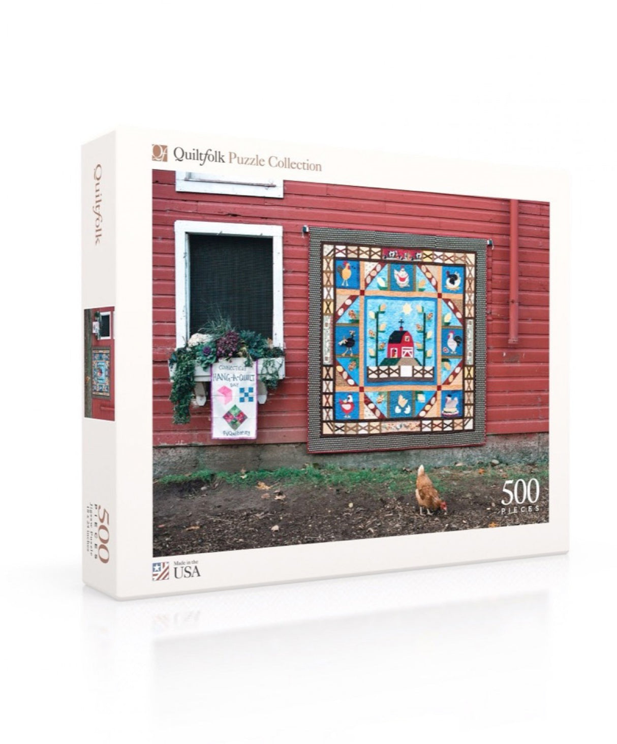 Quiltfolk Puzzle 05 - Hanging Around an Open-Air Quilt Show