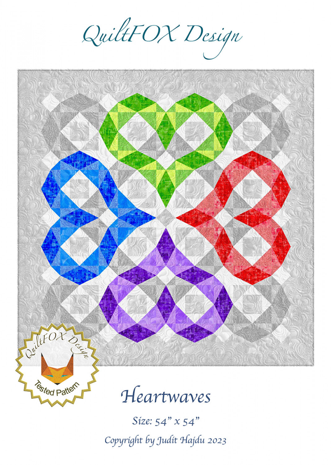 Heartwaves Quilt Pattern by QuiltFox