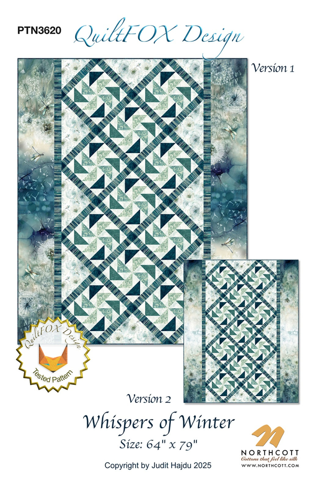 Whispers of Winter Quilt Pattern by QuiltFox