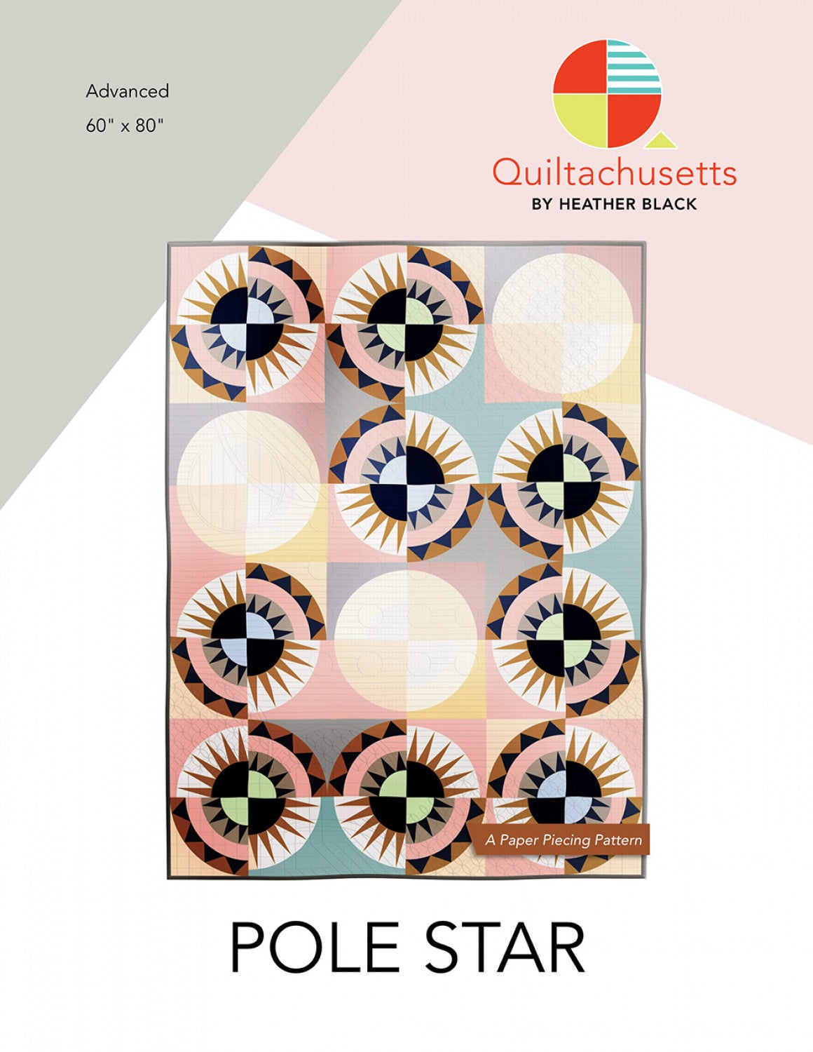 Pole Star Quilt Pattern by Quiltachusetts