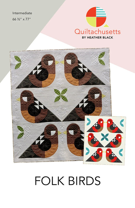 Folk Birds Quilt Pattern by Quiltachusetts