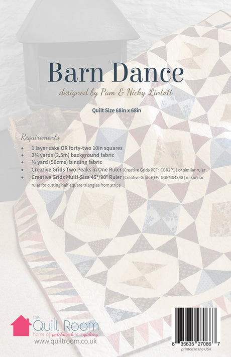Back of the Barn Dance Quilt Pattern by Quilt Room, Pam and Nicky Lintott