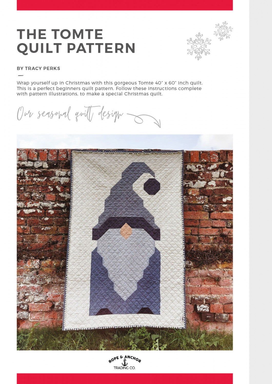 Tomte Quilt Pattern by Rope and Anchor Trading Co