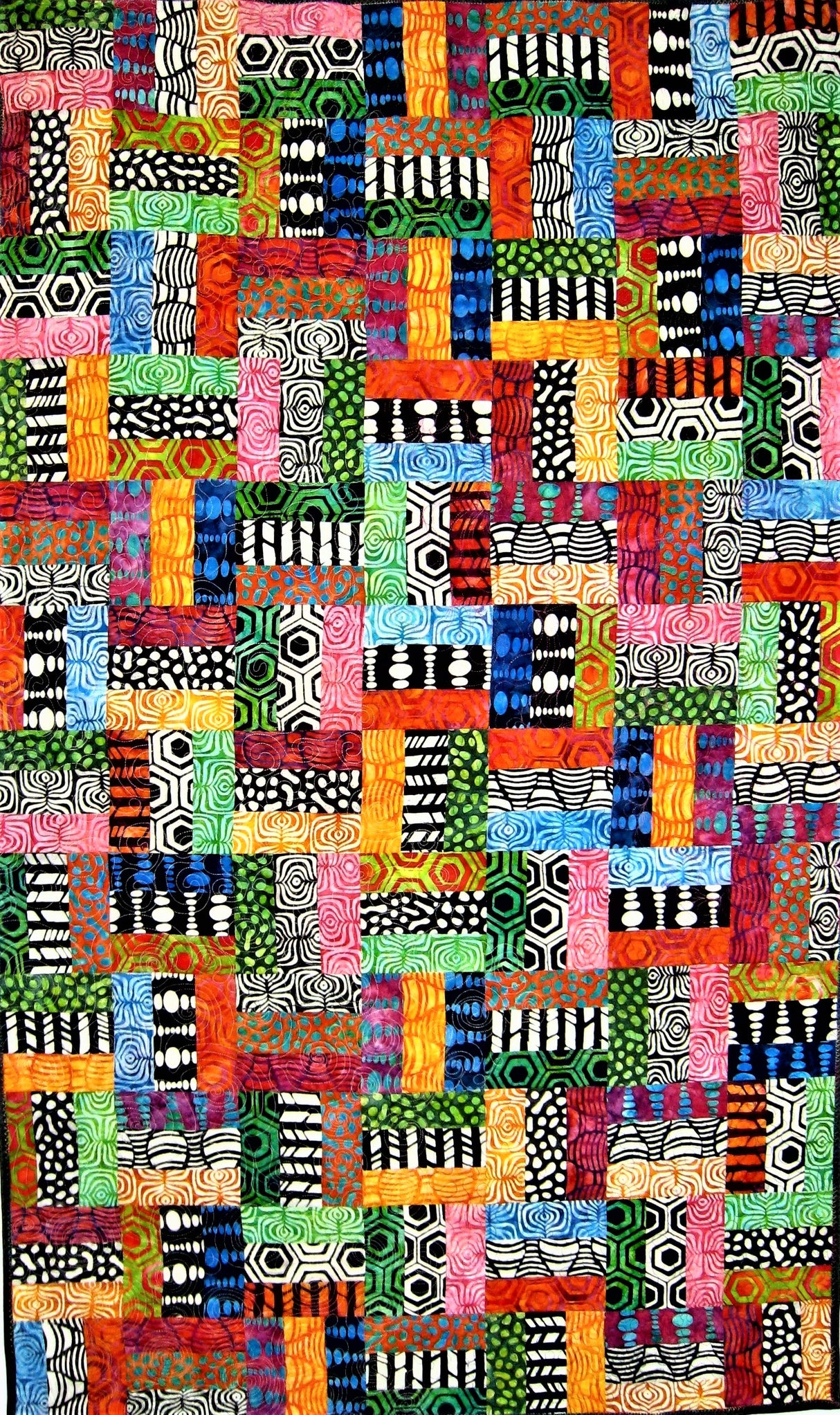 Rail Fence UR Way Downloadable Pattern by Sam Quilt Designs