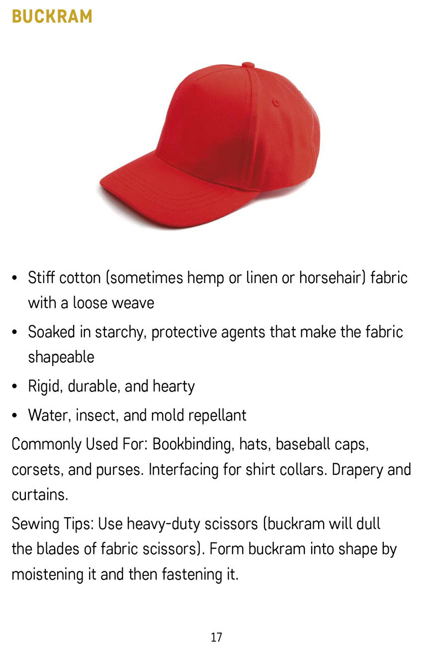 Common Fabrics for Sewing Book by Rocky Nookç