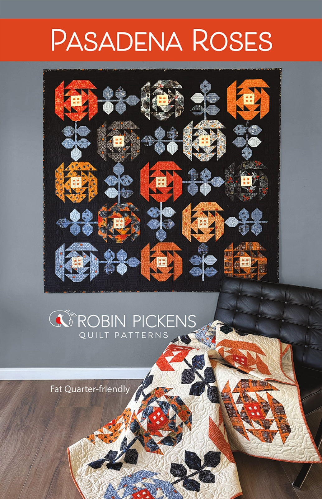 Pasadena Roses Quilt Pattern by Robin Pickens Inc