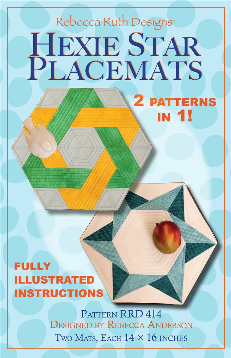 Hexie Star Placemats by Rebecca Ruth Designs
