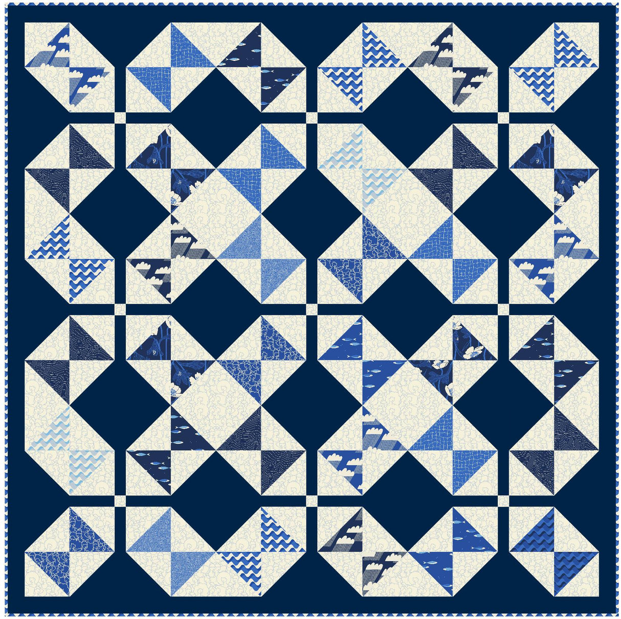 Willow Lily Quilt Pattern by Meadow Mist Designs