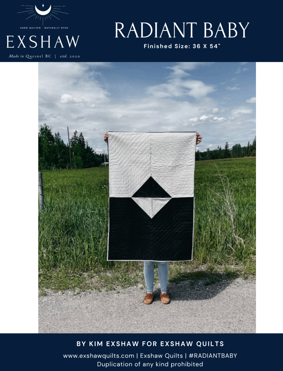 Radiant Baby Downloadable Pattern by Exshaw Quilts
