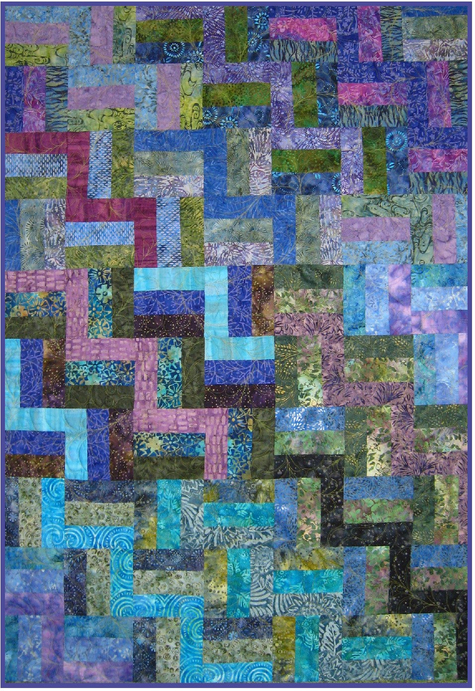 Rail Fence UR Way Downloadable Pattern by Sam Quilt Designs