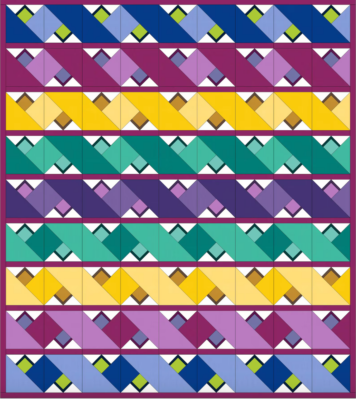 Ribbons Quilt Pattern by Handwoven By Leah