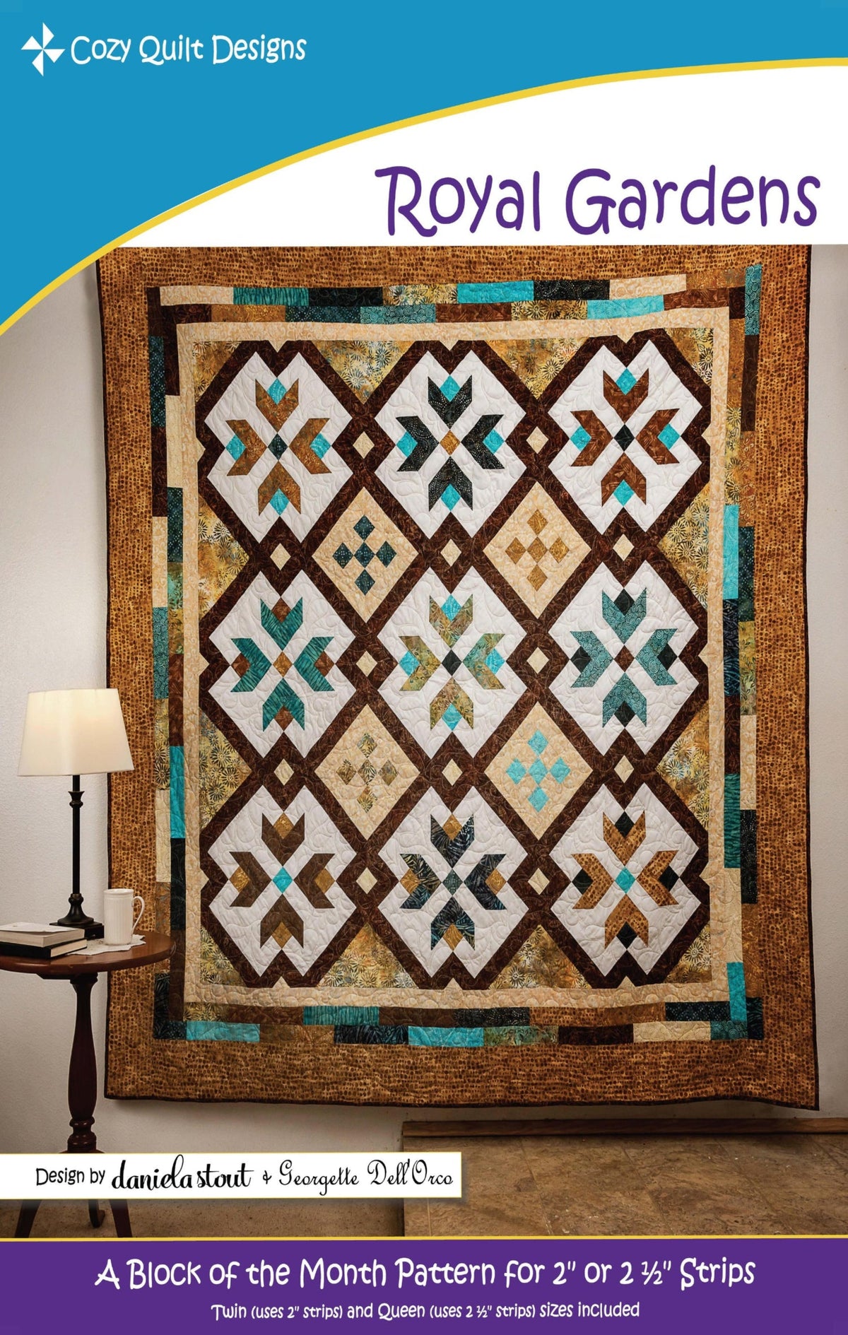 Royal Gardens Downloadable Pattern by Cozy Quilt Designs