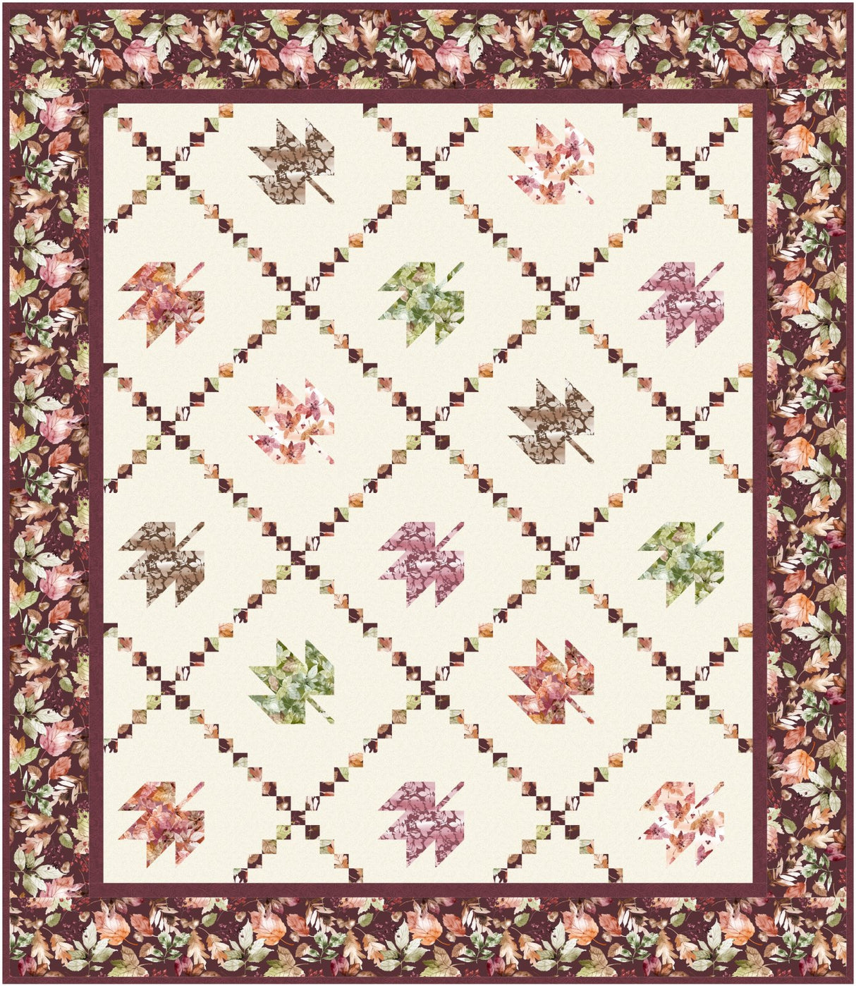 Rustled Leaves Downloadable Pattern By Needle In a Hayes Stack