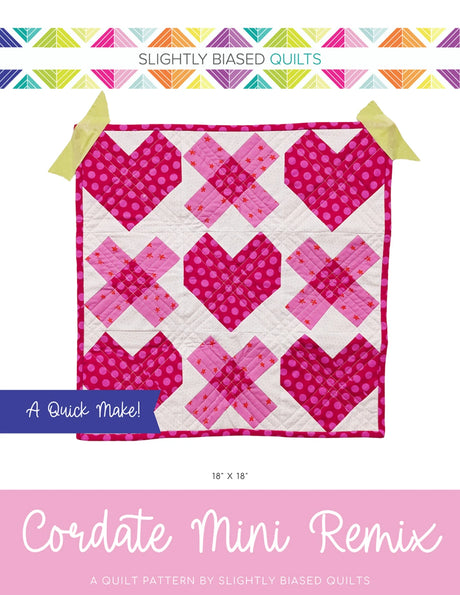 Cordate Mini Remix Quilt Pattern by Slightly Biased Quilts