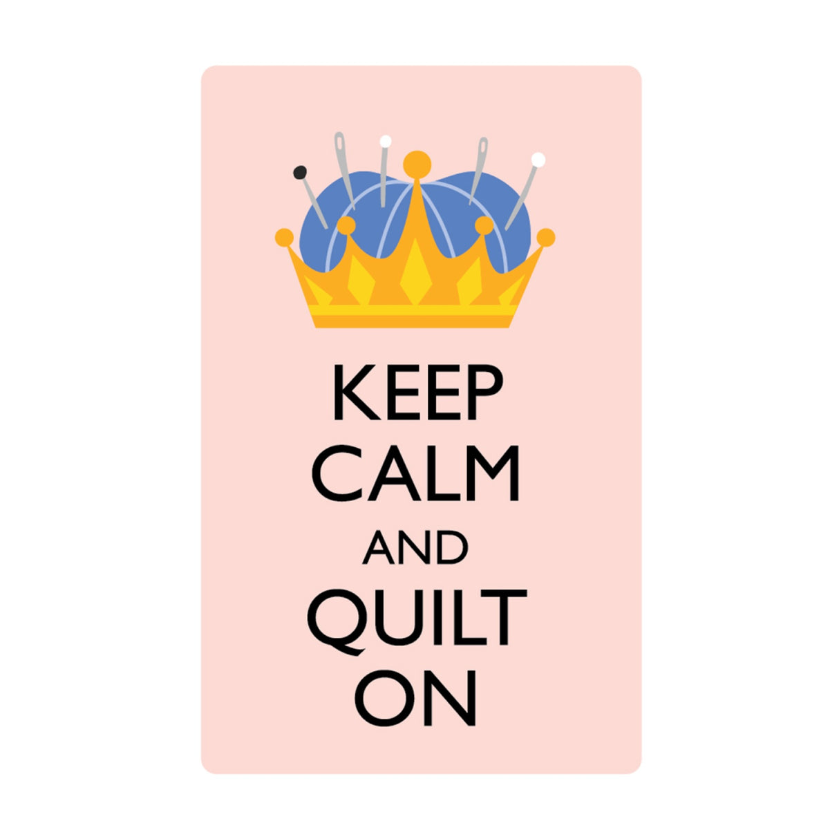 Keep Calm and Quilt On Stickers 6pk by Slightly Biased Quilts