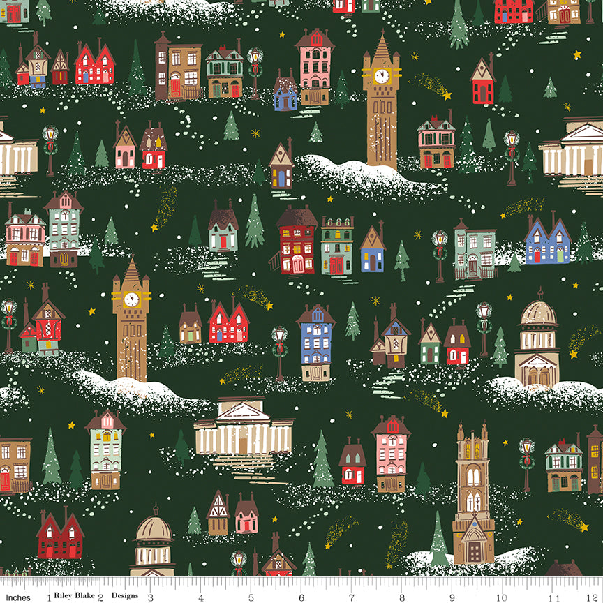 Carol London Woodland Sparkle Quilt Fabric by Jill Howarth