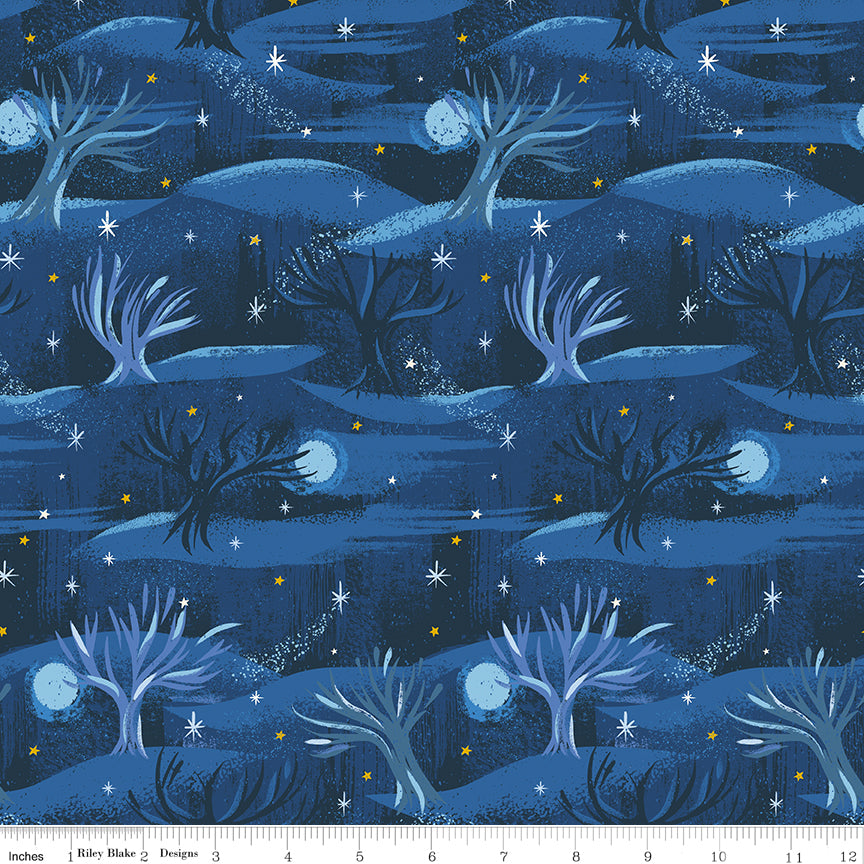 Carol The End Twilight Sparkle Quilt Fabric by Jill Howarth