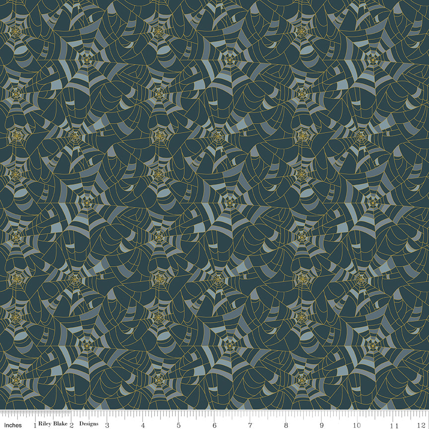 Cobweb Cottage Cobwebs Blackboard Sparkle Quilt Fabric by Cobweb Cottage — Melissa Mortenson
