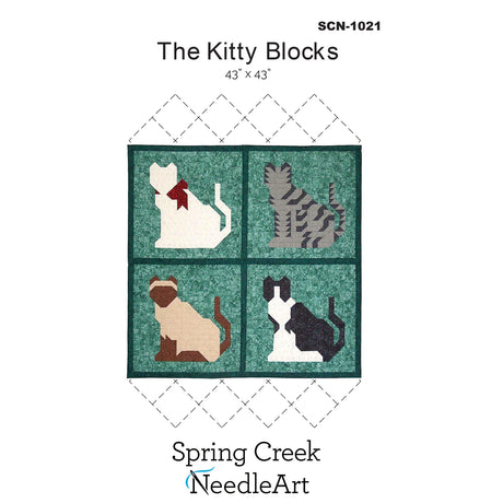 The Kitty Blocks Quilt by Spring Creek NeedleArt