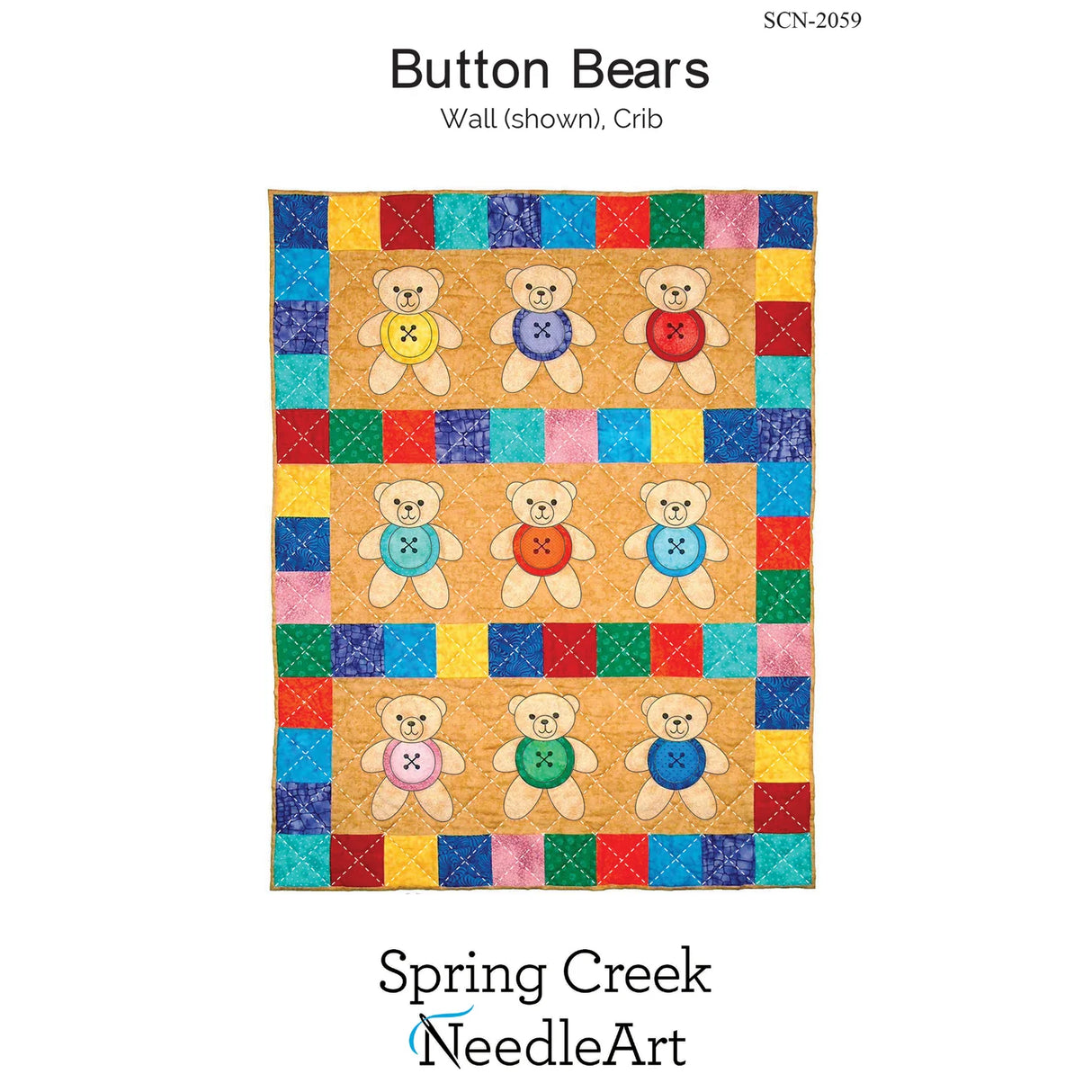 Button Bears Quilt Pattern by Spring Creek NeedleArt