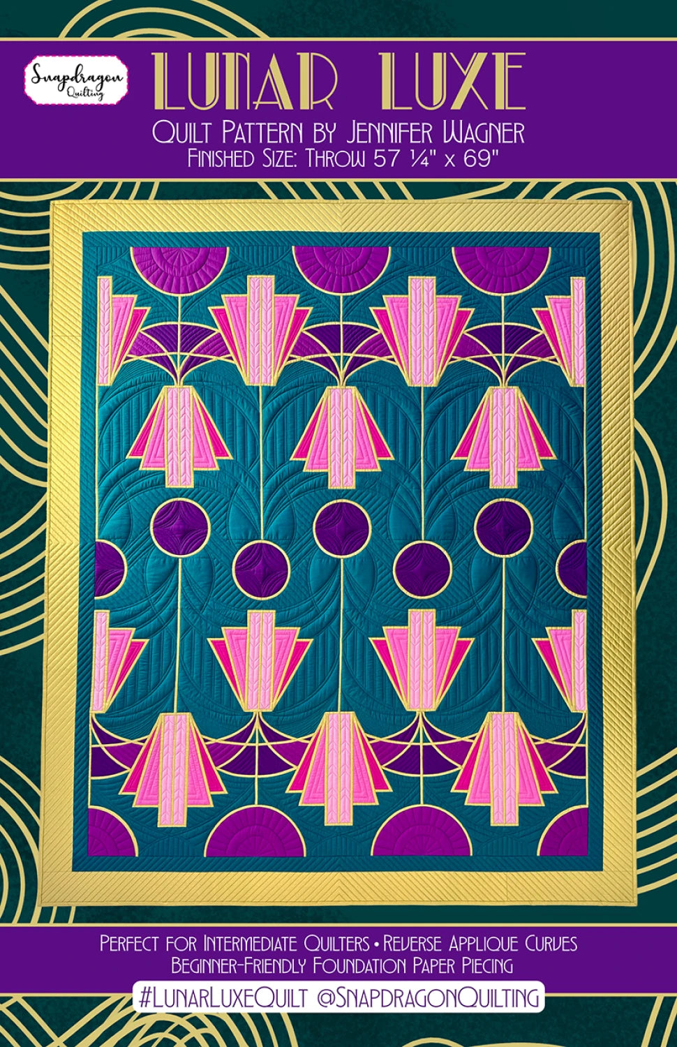 Lunar Luxe Quilt Pattern by Snapdragon Studios