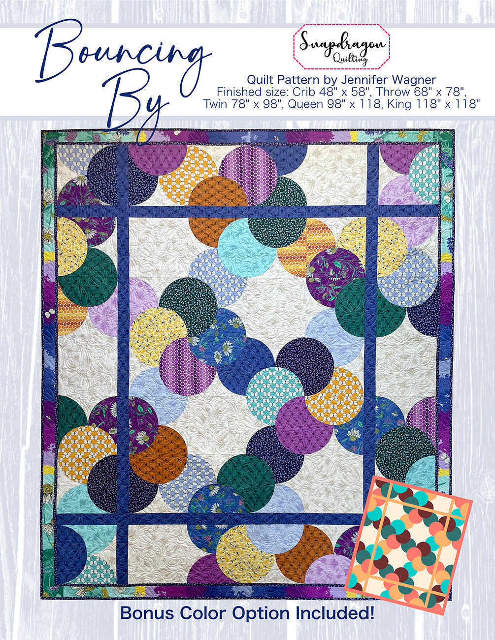 Bouncing By Quilt Pattern by Snapdragon Studios